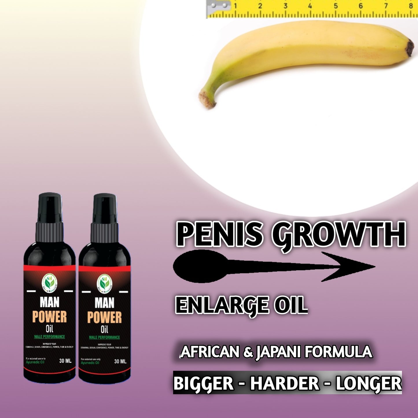 MAN POWER OIL - ENLARGE OIL (PACK OF 2)šš