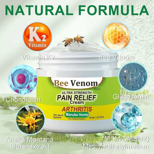 #1 BEE VENOM  Pain Relief Cream( 🔥Buy 1 Get 1 Free🔥) ⭐⭐⭐⭐⭐(9,852 Ratings)