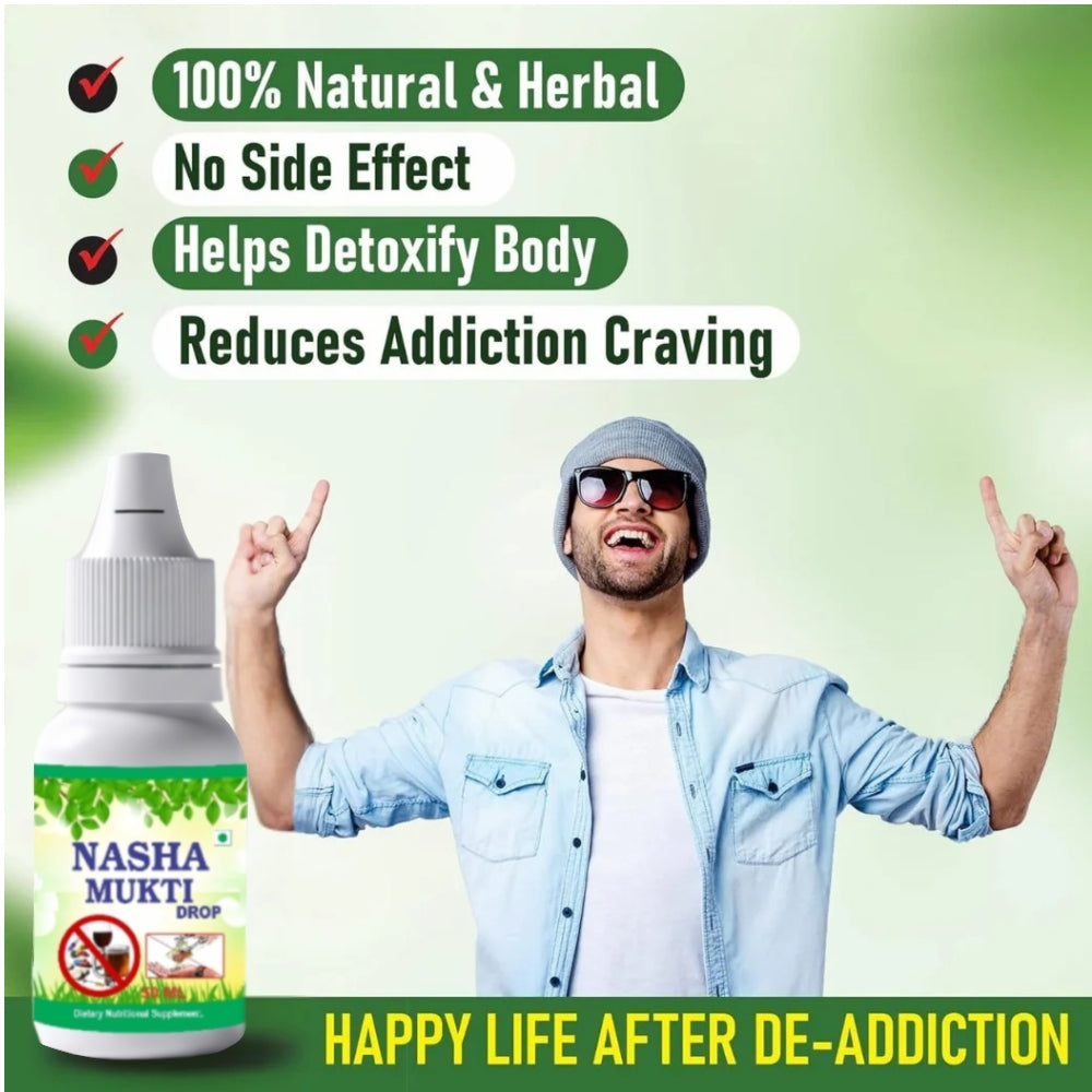 Herbal NASHA MUKTI Drops (Pack Of 2) -Alcohol, Smoking, Gutka and Drug Addiction