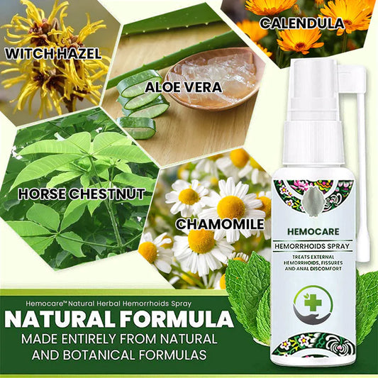 HEMOCARE™ - Herbal Piles Hemorrhoids Relif Spray (🔥🔥BUY 1 GET 1 FREE🔥🔥)⭐⭐⭐⭐⭐(9,354 Ratings)