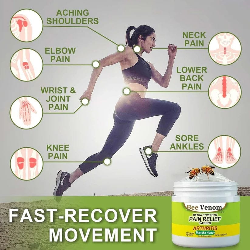#1 BEE VENOM  Pain Relief Cream( 🔥Buy 1 Get 1 Free🔥) ⭐⭐⭐⭐⭐(9,852 Ratings)