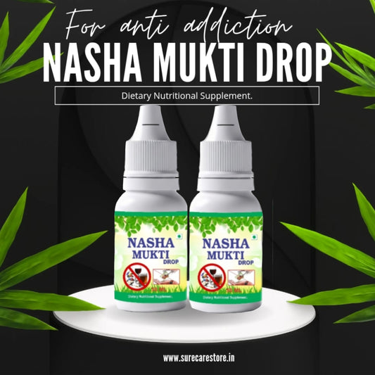 Herbal NASHA MUKTI Drops (Pack Of 2) -Alcohol, Smoking, Gutka and Drug Addiction