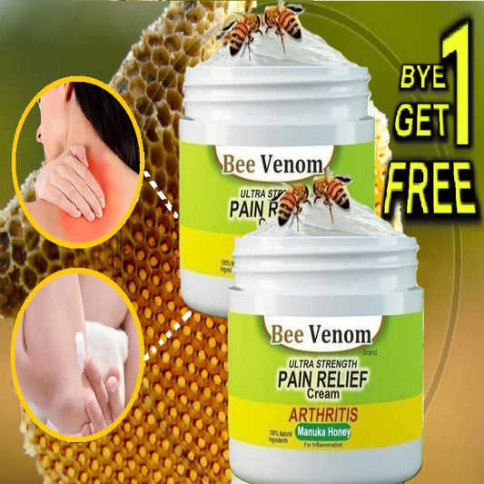 #1 BEE VENOM  Pain Relief Cream( 🔥Buy 1 Get 1 Free🔥) ⭐⭐⭐⭐⭐(9,852 Ratings)