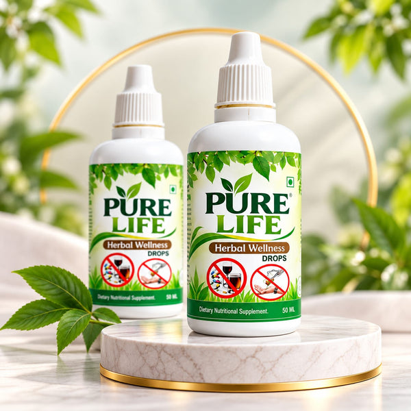 Pure Life Herbal Wellness Drops – Pack of 2 | Dietary Nutritional Supplement