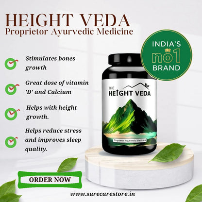 Height Veda-Improve Body Growth Naturally  ⭐⭐⭐⭐⭐(9,500)