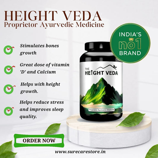 Height Veda-Improve Body Growth Naturally  ⭐⭐⭐⭐⭐(9,500)