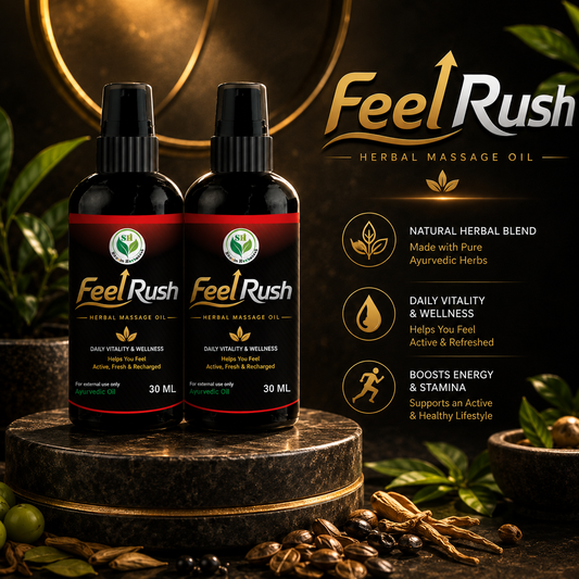 Feel Rush - Premium Herbal Wellness Spray for Men (Pack of 2)